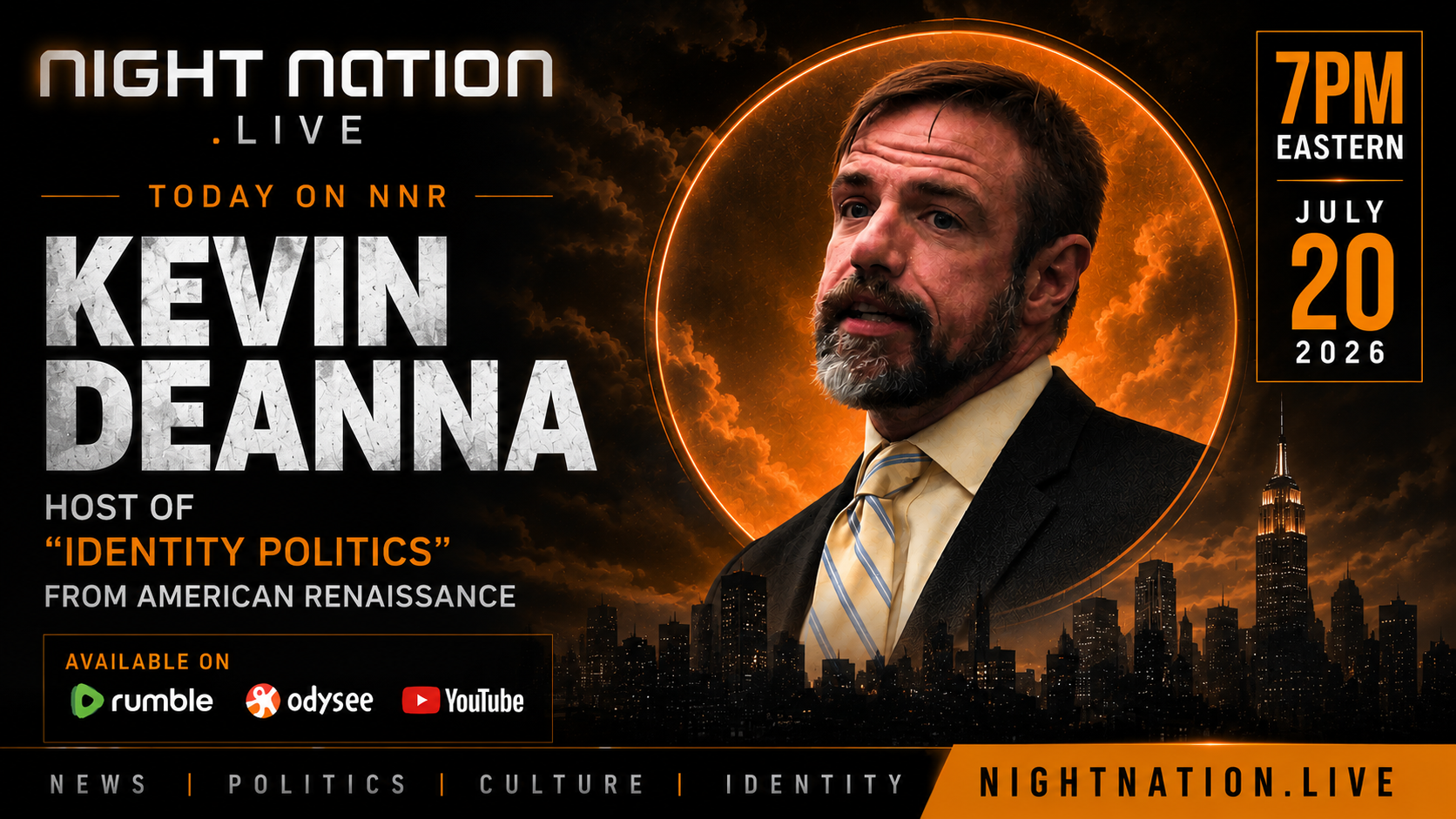 Guest: Kevin DeAnna (of Identity Politics)